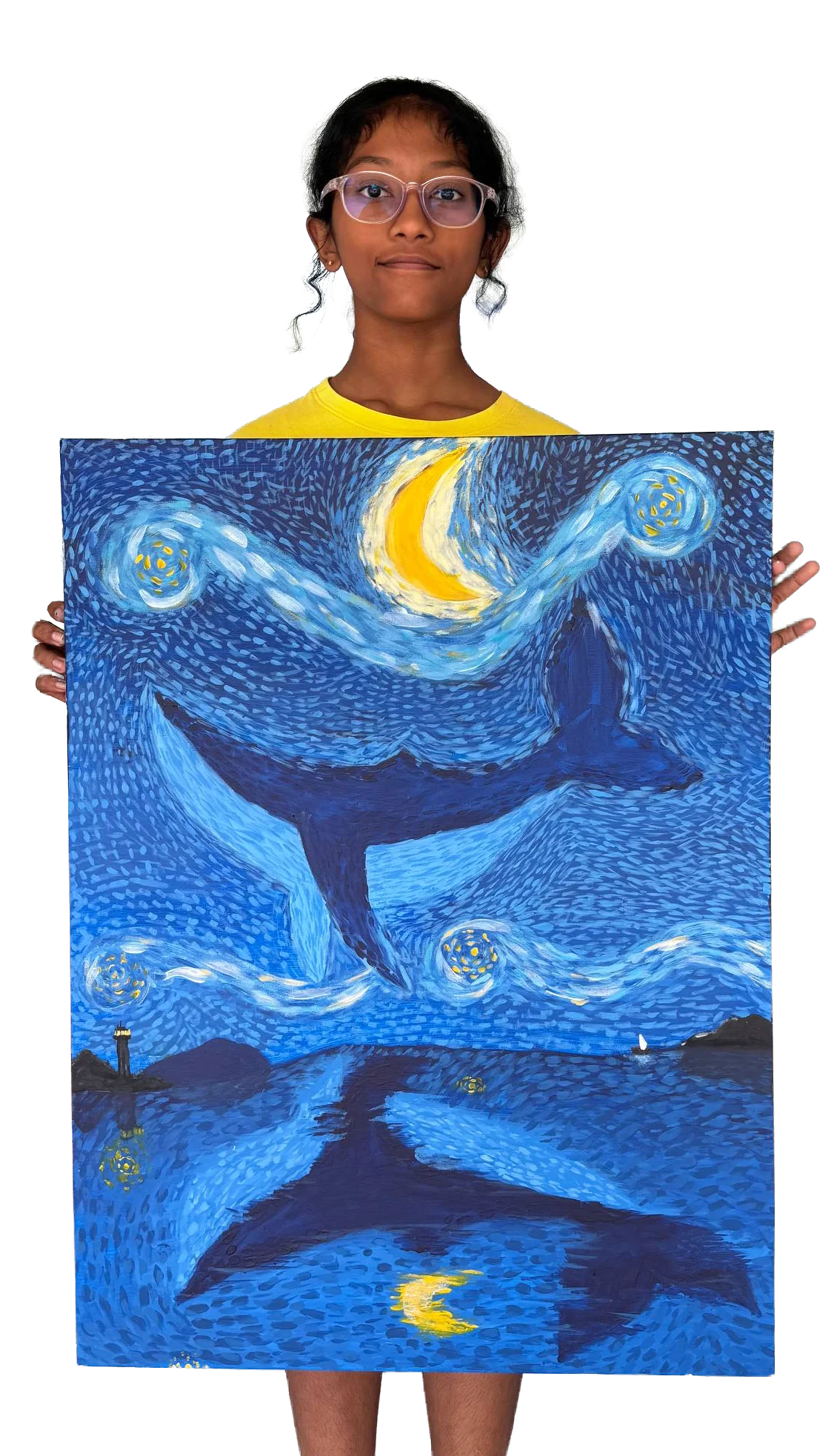 Student in an art class at Coloury Art